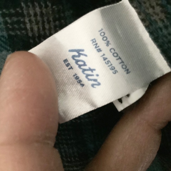 USED Mens Large Katin ‘Vincent’ Flannel Blue Multicolor - Picture 6 of 8